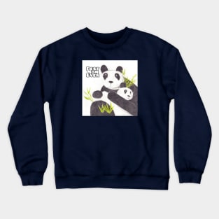 Best Mom Ever: Panda Crewneck Sweatshirt